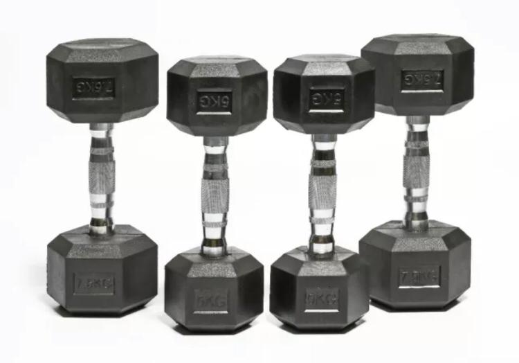 Hex Dumbbells Various Sizes